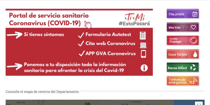 El Departamento de Salud de Orihuela estrena página web