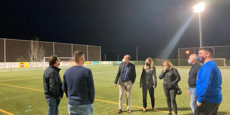 Mejoran el elumbrado de las instalaciones deportivas de La Murada