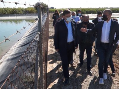 Ximo Puig defiende el trasvase Tajo-Segura en su visita a Benferri