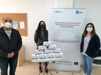 Emergencias dona a Bienestar Social más de 2.000 mascarillas para niños y niñas