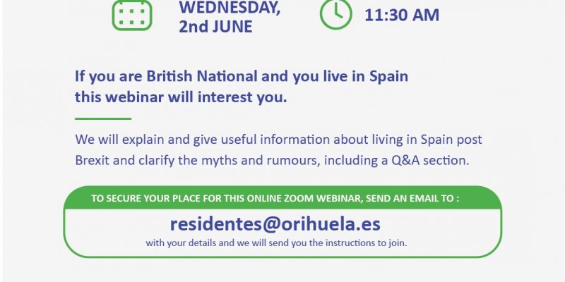Organizan en Orihuela charlas formativas online para el residente extranjero