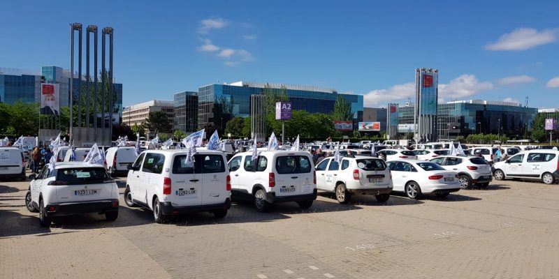 Miles de agricultores y regantes 'toman' Madrid en defensa del Tajo-Segura