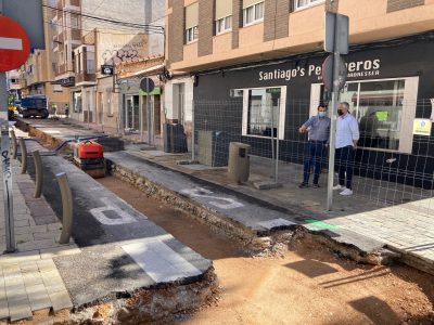 En un mes finalizan las obras de alcantarillado en María Parodi de Torrevieja