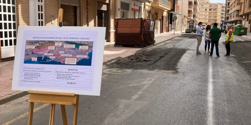 Avanza la última fase de reasfaltado en diversas calles de Torrevieja