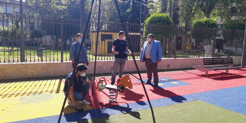 Infraestructuras audita los parques infantiles del municipio de Orihuela