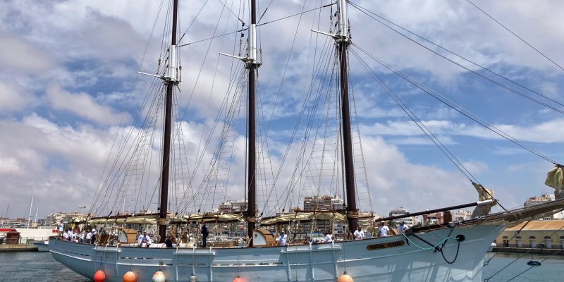 Más de 3.000 personas visitan el Pailebote Pascual Flores de Torrevieja en 5 días
