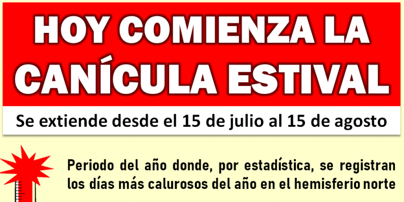 Comienza la 'Canícula Estival' y aumenta la posibilidad de episodios de extremo calor