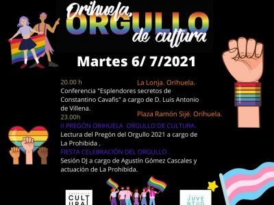 La Prohibida ofrece este martes en Orihuela el pregón 'Orgullo de Cultura'