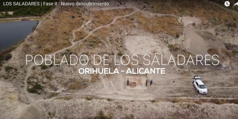 Orihuela publica un vídeo con los últimos hallazgos del Yacimiento de Los Saladares