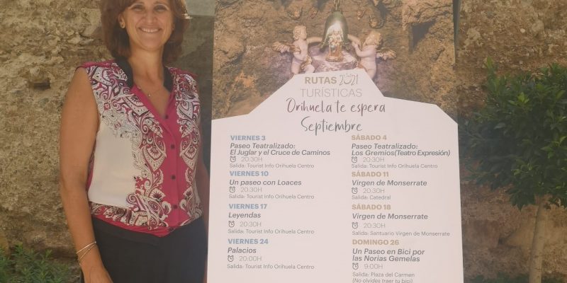 Mariola Rocamora. Rutas turísticas septiembre Orihuela