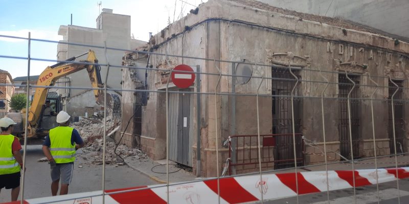 Rafal inicia la demolición del edificio del Sindicato Agrícola