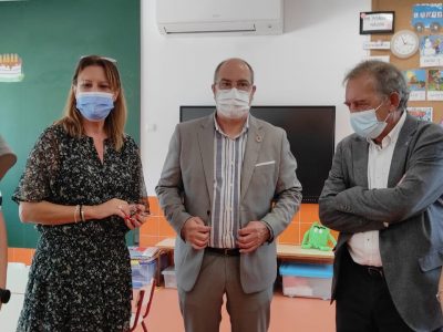 El secretario autonómico de Educación visita las obras del CEIP Antonio Sequeros de Benejúzar
