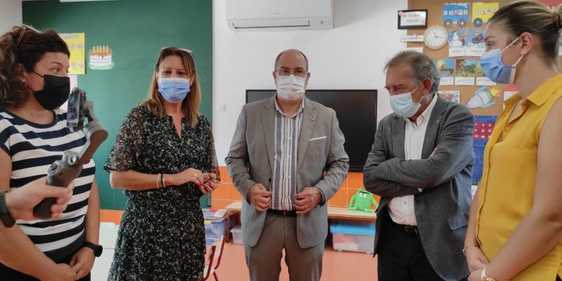El secretario autonómico de Educación visita las obras del CEIP Antonio Sequeros de Benejúzar