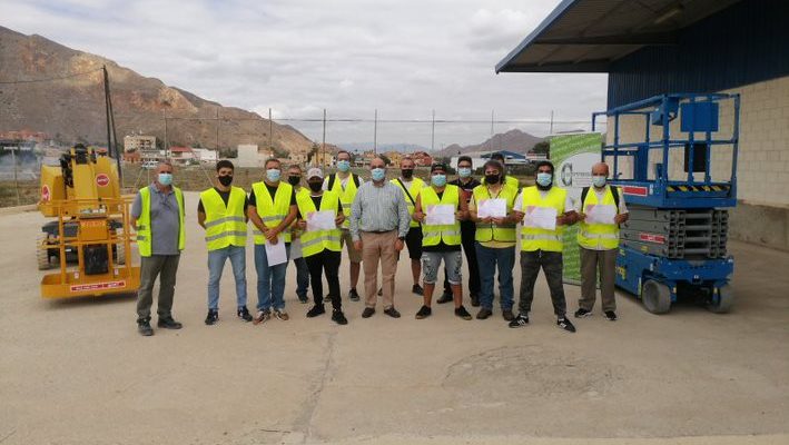 Clausuran el curso de 'Plataformas Elevadoras' en Orihuela