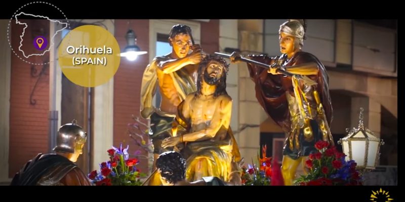 Orihuela aparece en un vídeo promocional de la Red Europea de Semana Santa