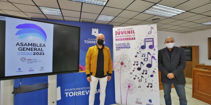 Alrededor de 200 jóvenes cantores de cuatro coros procedentes de Pontevedra, Quart de Poblet, Ciempozuelos y Madrid, competirán en el 26º Certamen Juvenil de Habaneras el sábado 6 de noviembre, en el Teatro Municipal