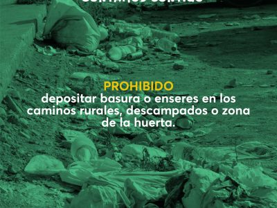 Callosa de Segura conciencia sobre la limpieza de la población