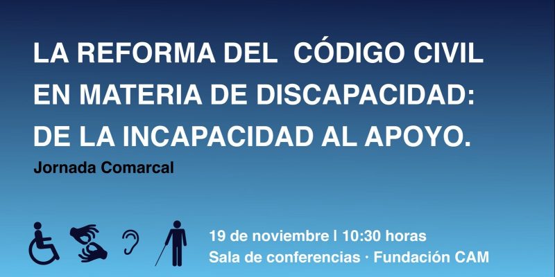 Orihuela organiza unas charlas sobre el Código Civil en materia de discapacidad