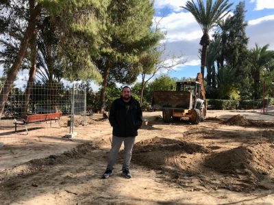 Comienzan las obras de la zona infantil del Parque de la Huerta de Albatera