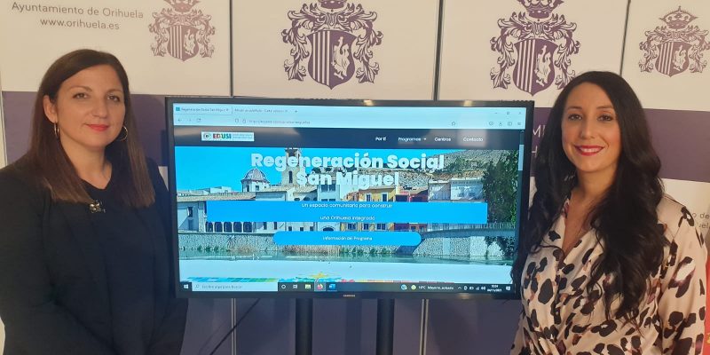 El programa de Regeneración Social de Orihuela estrena página web
