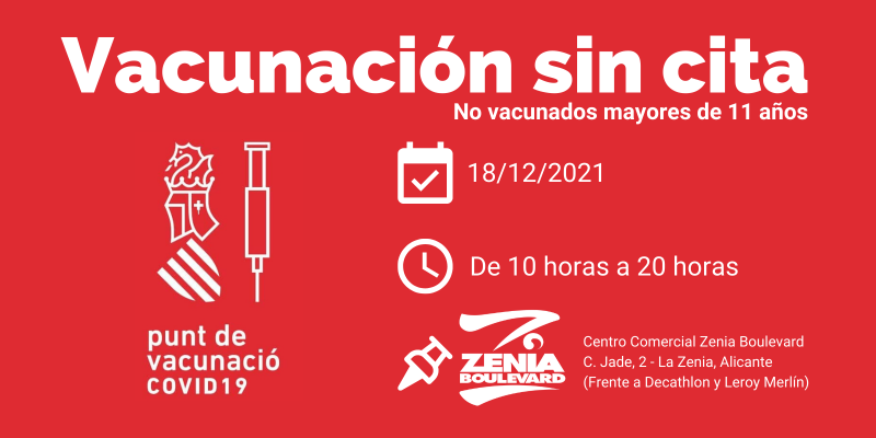 La Zenia Boulevard acoge este sábado una nueva vacunación masiva