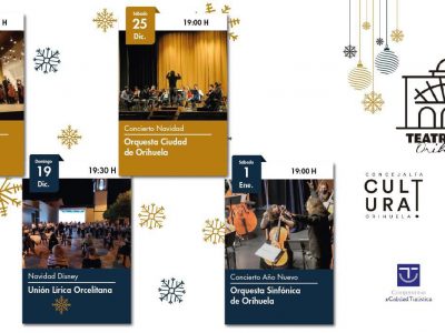 La Orquesta Ciudad de Orihuela ofrece un concierto de Navidad en el Teatro Circo