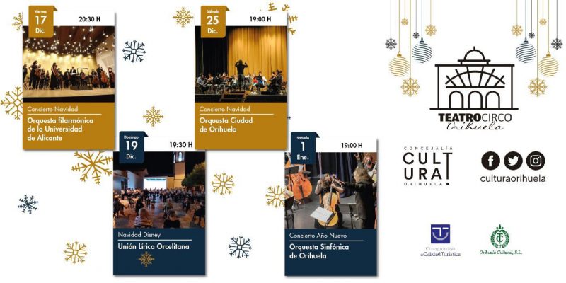 La Orquesta Ciudad de Orihuela ofrece un concierto de Navidad en el Teatro Circo