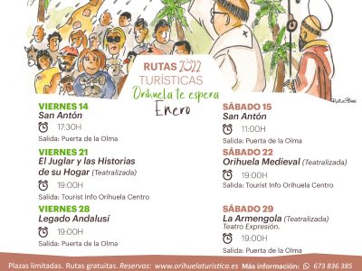 En las rutas turísticas de enero en Orihuela estarán San Antón y el medievo