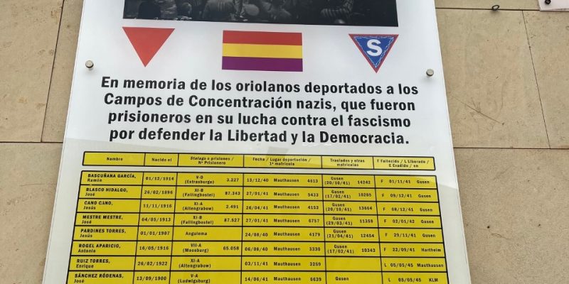 Homenajean a los oriolanos deportados y asesinados por el nazismo