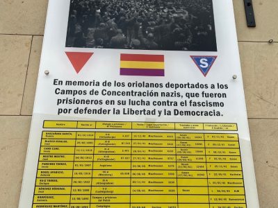 Piden a los Ayuntamientos de la Vega Baja que reconozcan a sus víctimas del nazismo