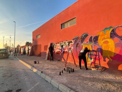 Torrevieja despide al artista 'House' con un homenaje en forma de graffiti