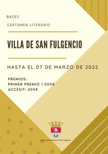 San Fulgencio publica las bases de su certamen literario 2022