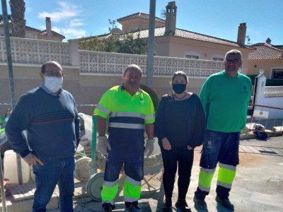 El Ayuntamiento de San Fulgencio incorpora a dos peones de construcción para tareas de mantenimiento y reparación con el objetivo de fomentar el empleo, a través del programa de empleo Ecovid