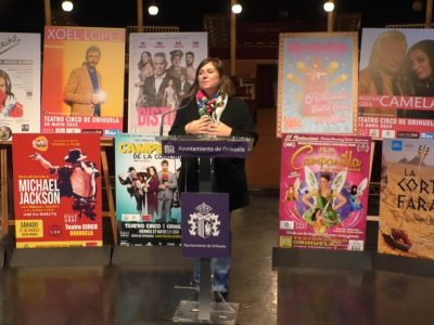 El Teatro Circo de Orihuela presenta su programación para el próximo semestre