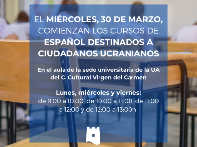 El lunes comienzan los cursos de español en Torrevieja destinados a ucranianos