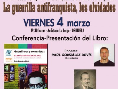 El historiador Raúl González presentará su libro en La Lonja de Orihuela