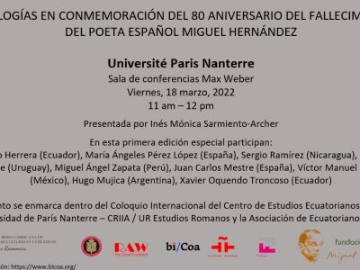 Presentan en París un libro del 80 aniversario de la muerte de Miguel Hernández