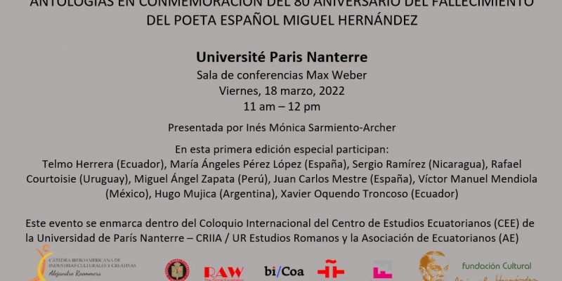 Presentan en París un libro del 80 aniversario de la muerte de Miguel Hernández