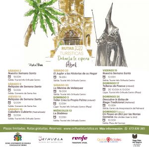 Orihuela presenta sus rutas turísticas de abril con la Semana Santa de protagonista