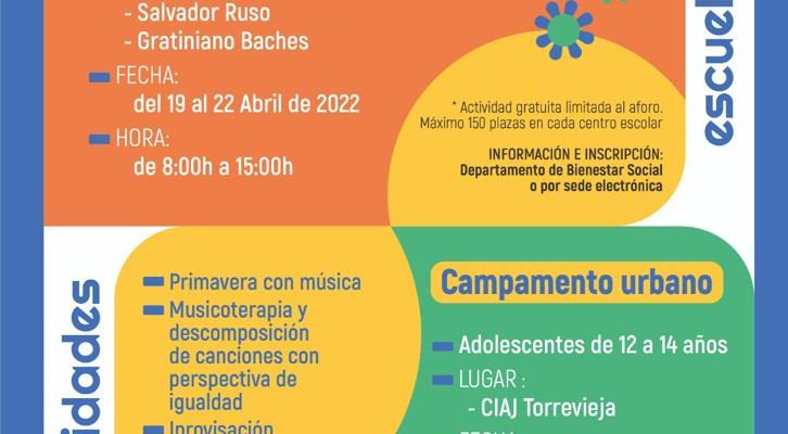 Torrevieja pone en marcha la Escuela de Primavera