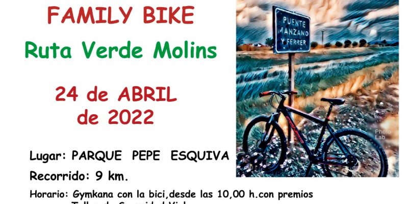 Este domingo se celebra la VIII Family Bike ‘Ruta Verde Molins’