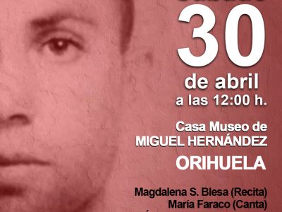 Magdalena Sánchez Blesa ofrecerá un recital poético en Orihuela