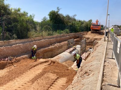 Las obras de pluviales en Torreta Florida de Torrevieja siguen a buen ritmo