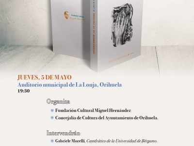 Gabriele Morelli presenta en Orihuela un libro sobre Miguel Hernández