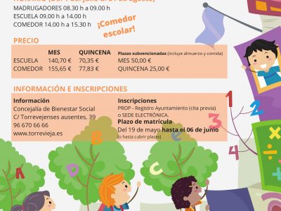 Torrevieja abre el plazo de inscripción para su escuela de verano