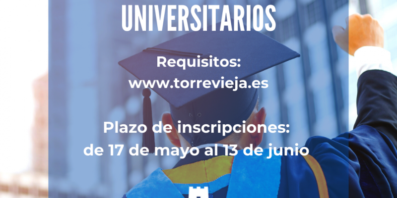 Torrevieja abre el plazo de solicitudes para ayudas a jóvenes universitarios