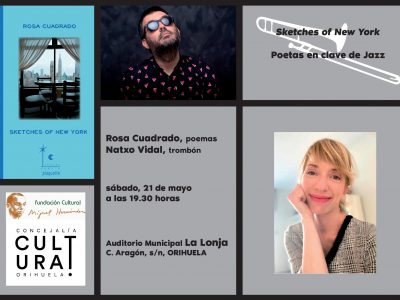 Rosa Cuadrado y Natxo Vidal recitan el sábado en Orihuela