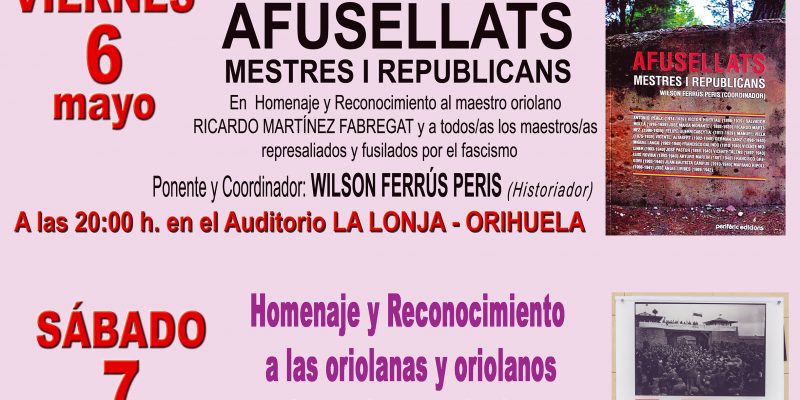 Presentan en Orihuela un libro sobre los maestros represaliados por el franquismo