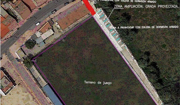 El estadio El Palmeral de Callosa ampliará su aforo con un nuevo graderío