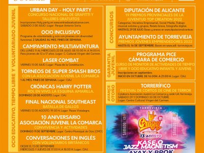 Torrevieja presenta su nueva Agenda Joven de Verano del CIAJ